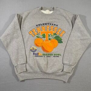 Vintage 1998 Tennessee Volunteers Orange Bowl Sweatshirt Grey XL